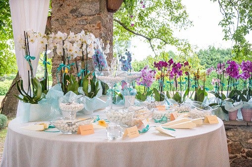Wedding Gifts for Guest Kept on a Table