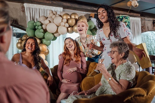 A Group of Diverse Women Celebrating at a Baby Shower in Phoenix, AZ